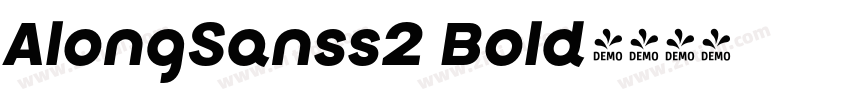AlongSanss2 Bold字体转换